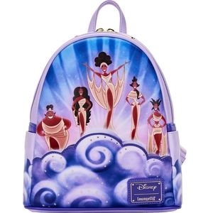Loungefly Disney Hercules Singing Muses Mini Backpack NWT